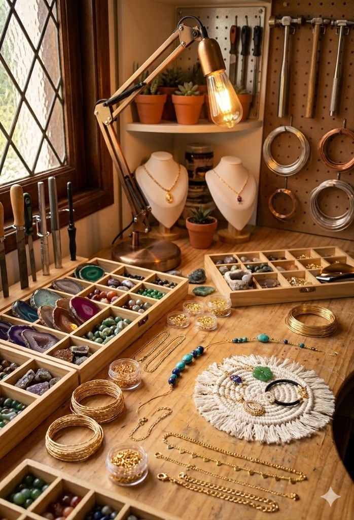 Mesa de trabajo del atelier