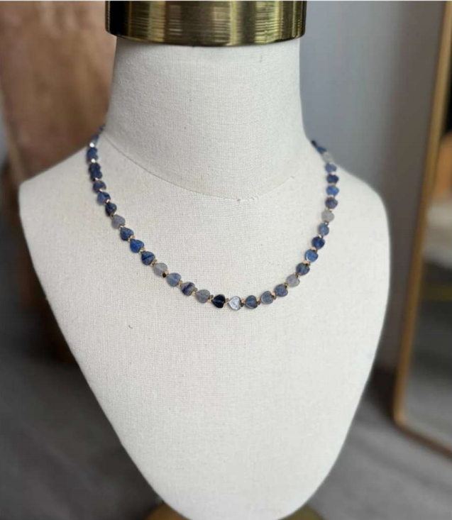 Collar Blue Heart